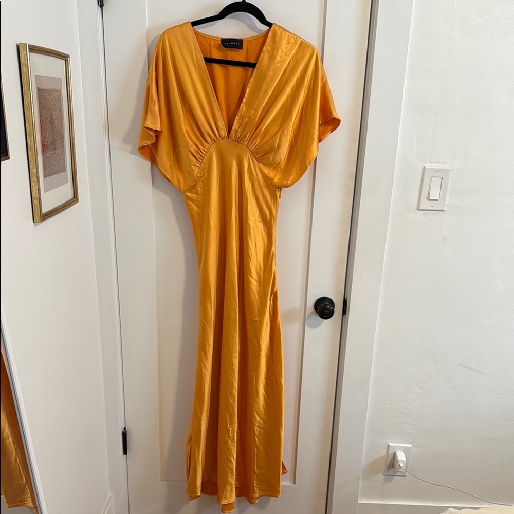 Elegant Orange Women's Dress